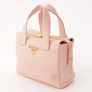 Prada Pink Leather Handbag CERVO